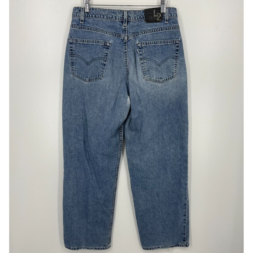 Levi's L2 Jeans Men's Size 32 Blue Baggy Fit Made in USA Vtg Y2K 90s Paper Tag
